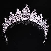 Vista 31 de Kamirola - Corona de reina y tiaras corona de princesa para mujeres y niñas, diademas de cristal para novia, princesa para bodas y fiestas (01)