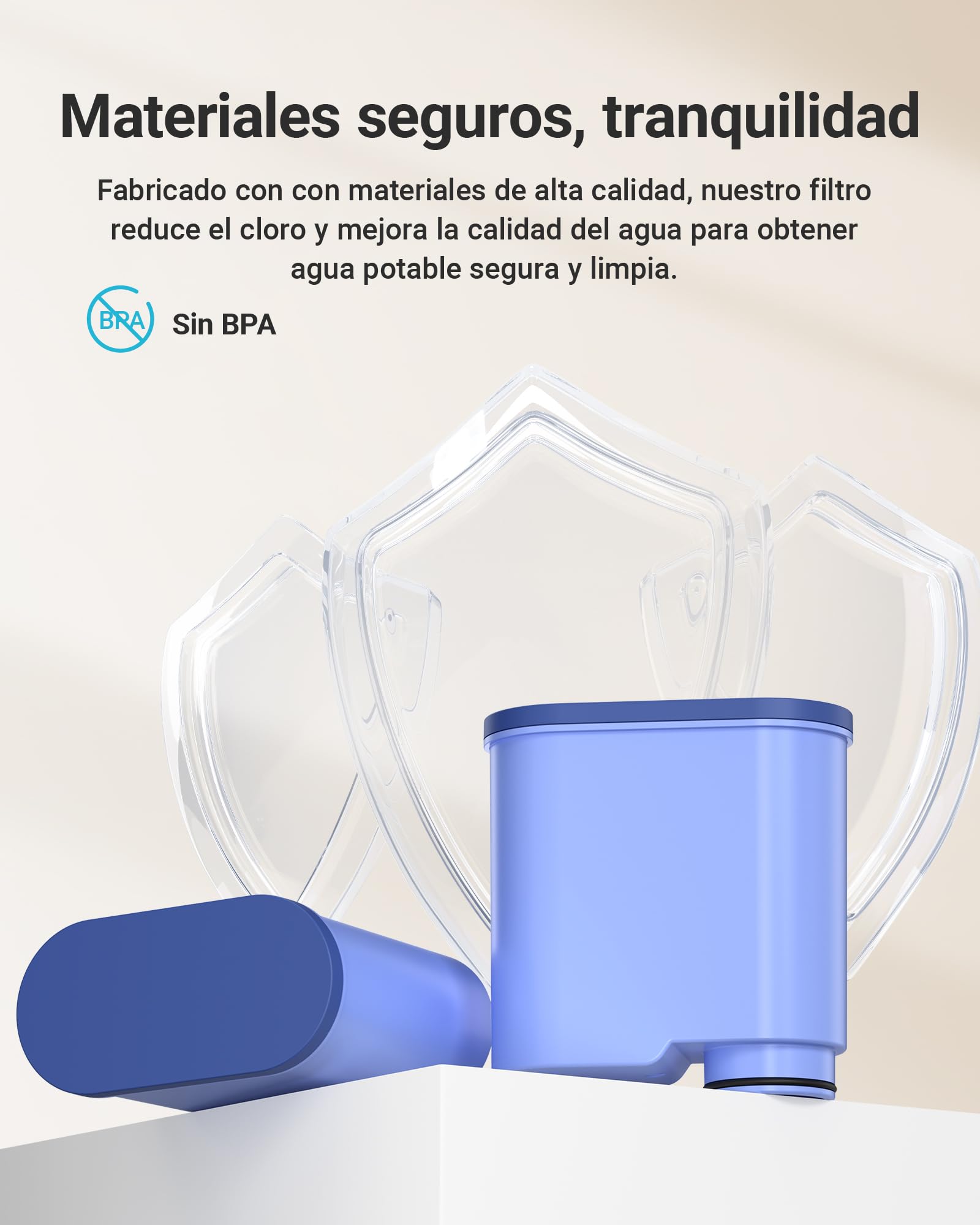 AQUA CREST Filtro de agua de repuesto para cafeteras automáticas Philips® AquaClean® CA6903/10 CA6903/22, cartucho de filtro para cafeteras automáticas Saeco® y Philips®, certificado TÜV SÜD (4)