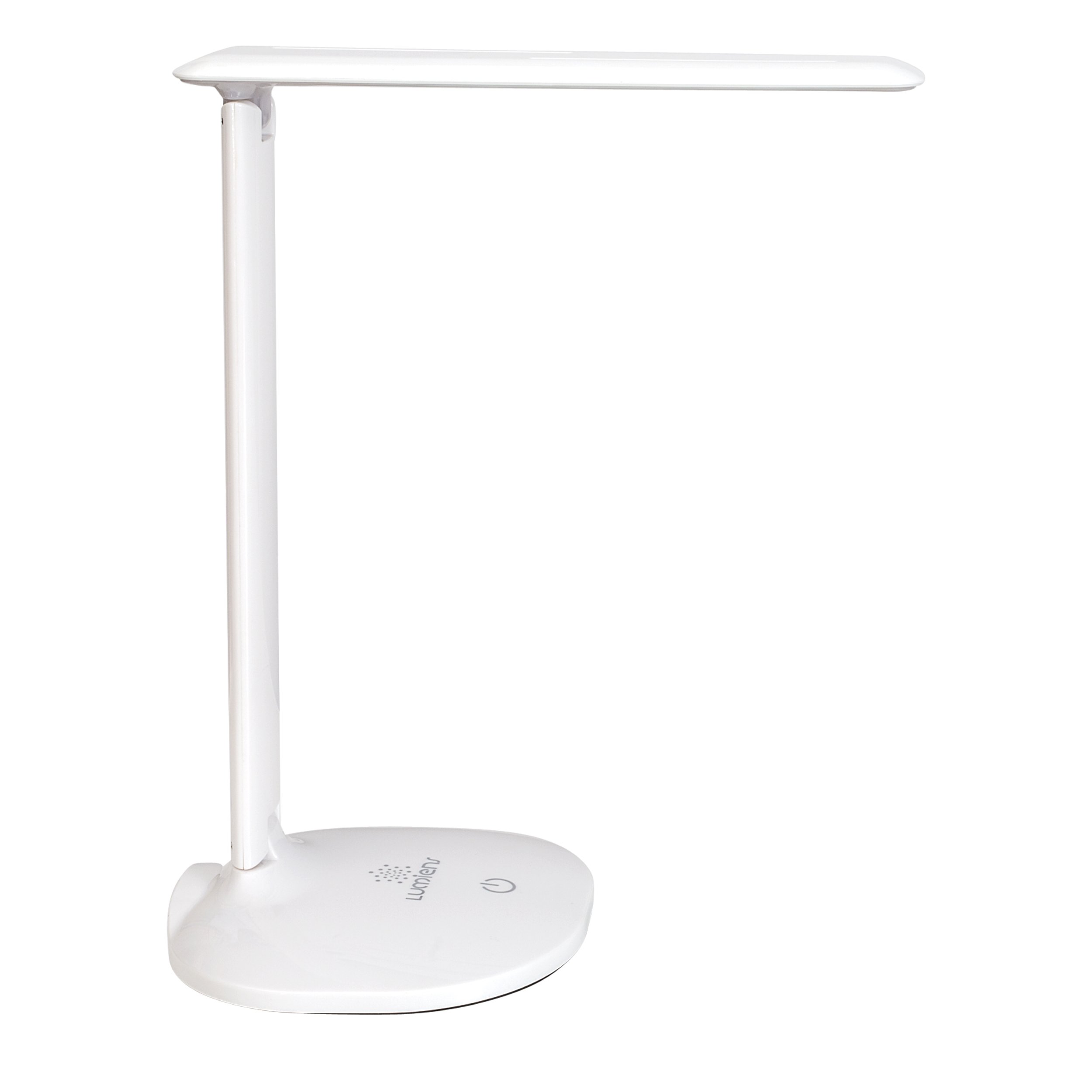 LUMIENS SoHo - LED Desk Lamp - Adjustable Dimmable Task Table Light - Touch Switch with 3 Levels - Great for Book Reading, Work Table, Craft Table, Desk, Night Stand, Drawer, Office and more, White