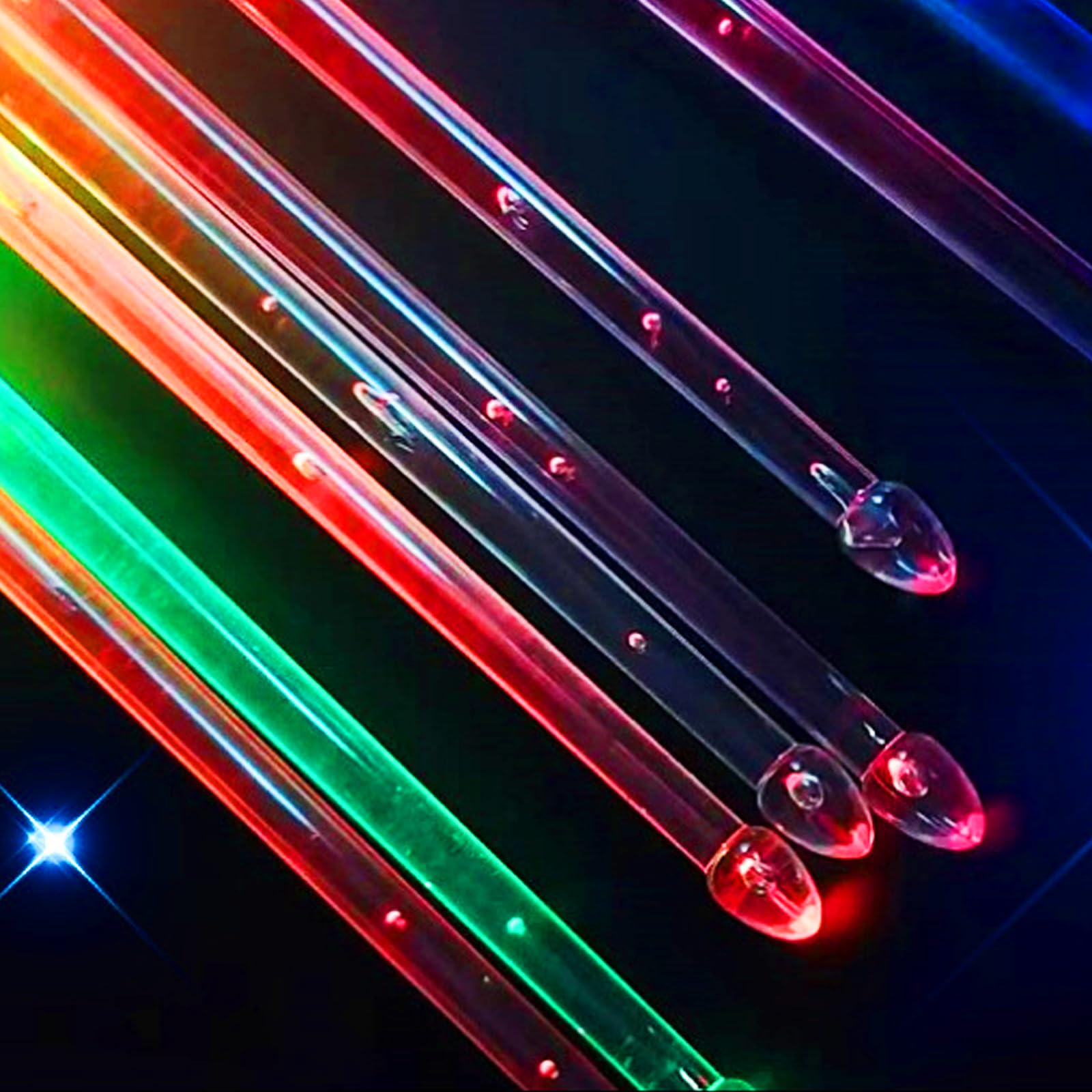 Bacchette Batteria Luminose Led Ricaricabili, 13 Colori Bacchette Per Batteria, Bacchette Per Batteria Cambiacolore Per Festa Eventi Notturni