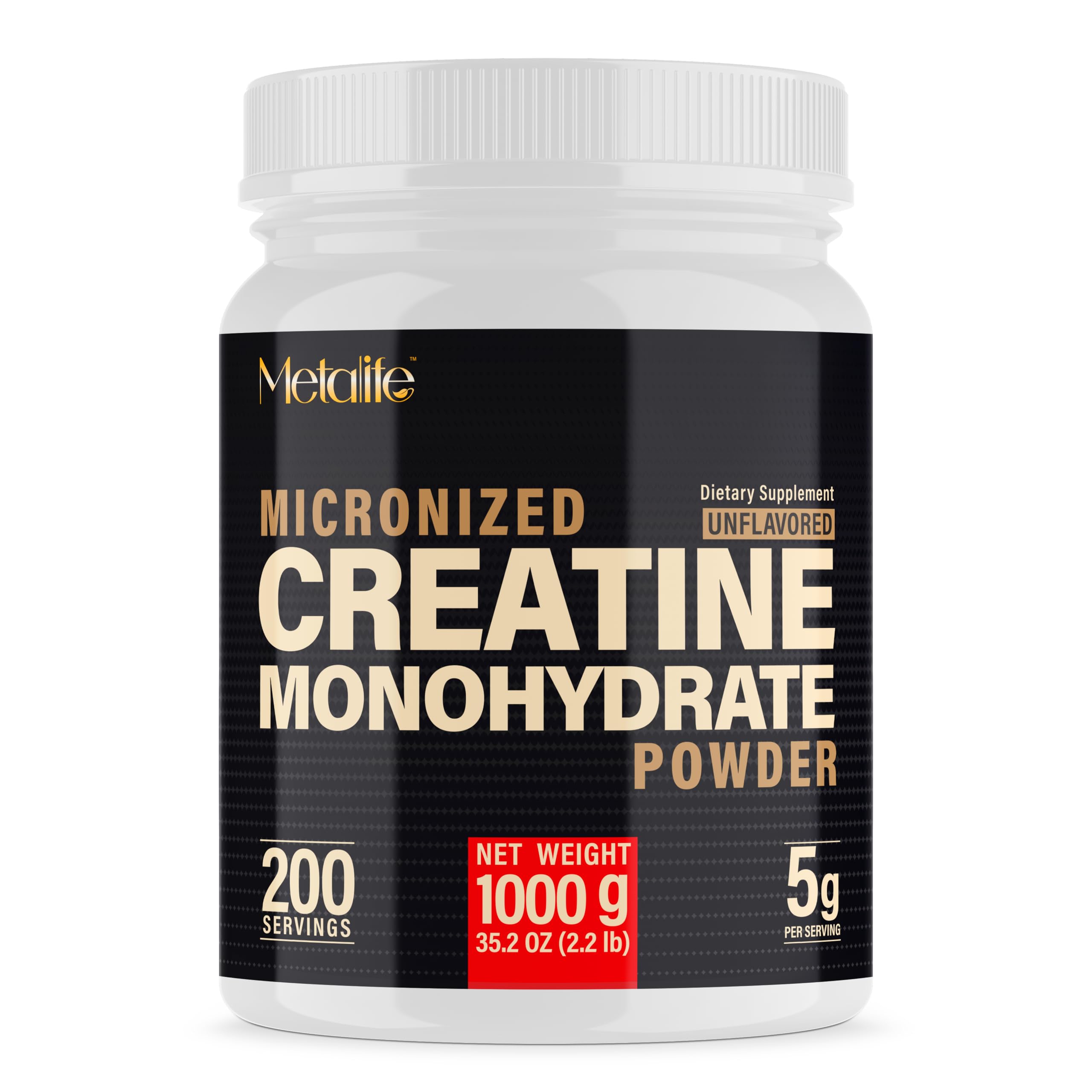 METALIFE 100% Pure Creatine Monohydrate Powder