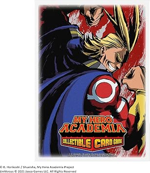 My Hero Academia Collectible Card Game All Might Flex Card Sleeves | 100 Dragon Shield Art Sleeves | Card Game Holder | PVC and Acid-Free | Designed for Use with TCG and LCG Games | Made by JASCO