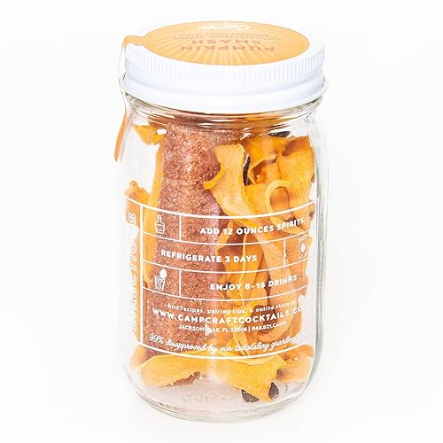 Miniatura 6 de Camp Craft - Mezcla de cóctel  Pumpkin Smash  Kit de infusión de bebidas festivas de otoño con frutas deshidratadas, hierbas y azúcar vegano