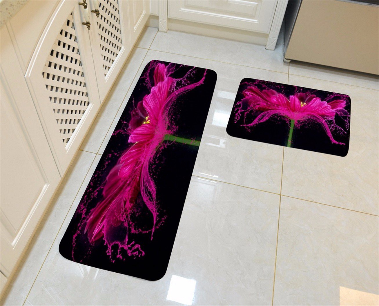A.Monamour Tappetino Per Il Bagno Antiscivolo Assorbente Morbido Retro Blu Pavimento In Legno Rete Da Pesca Conchiglie Stelle Marine Nautiche Lavabile