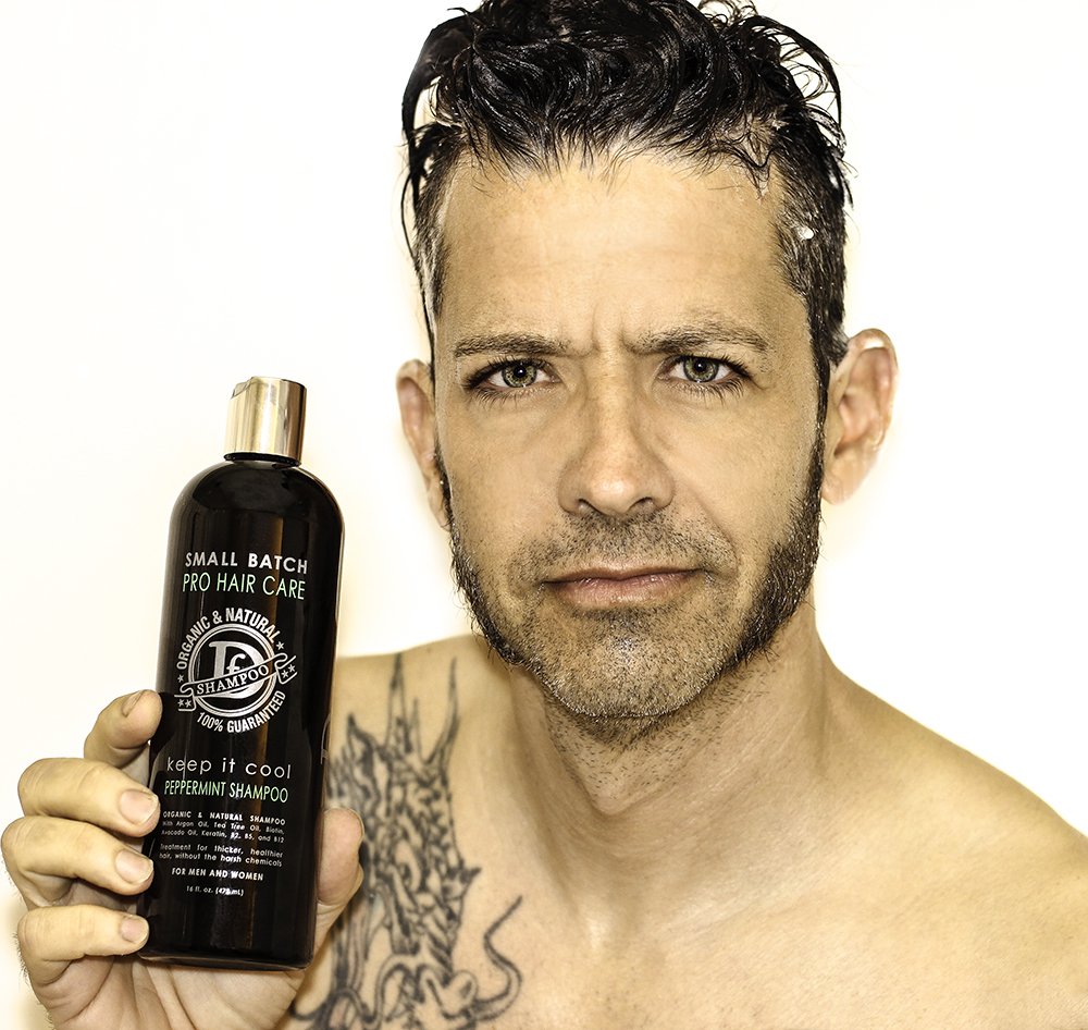 Premium Organic Hair Shampoo - Men's & Women's Natural Argan Oil, Tea Tree, and Peppermint - Sulfate Free Loss and Dandruff Prevention - Dave's Sulfate Free 16 Oz.