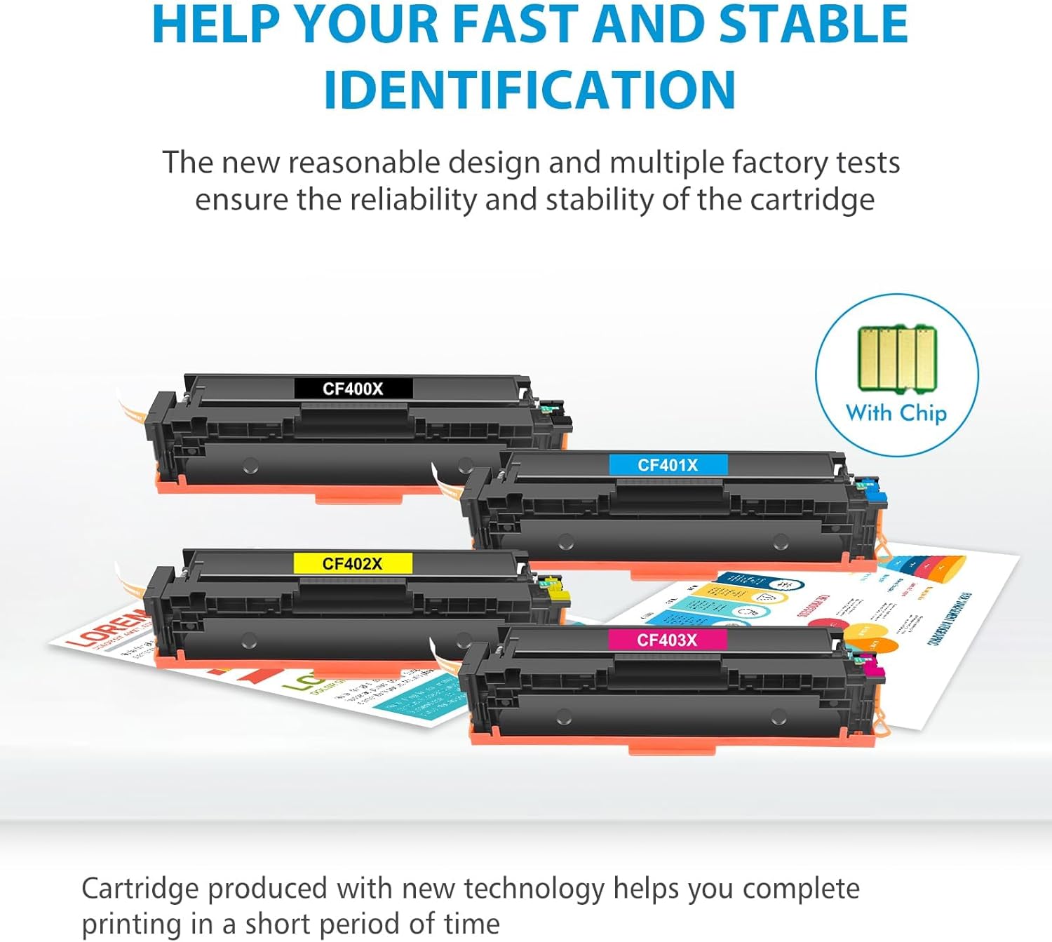 201X 4-Pack Toner Cartridges Compatible for 201X Color Laser Pro MFP M277dw M277n M252dw M252n M277c6 M277 Printer CF400X CF401X CF402X CF403X 201A CF400A (Black Cyan Magenta Yellow)