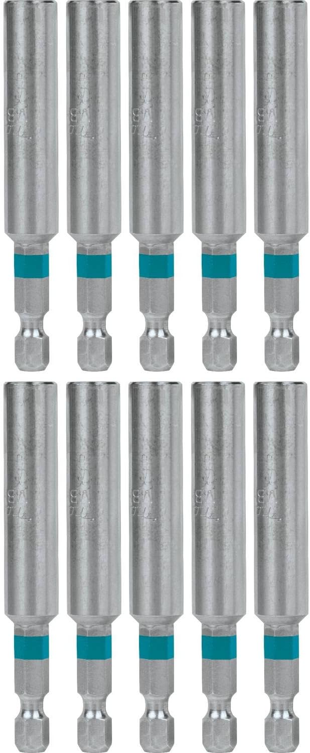 Makita A-99334 Impactx 12″ One Piece Magnetic Insert Bit Holder, 10 Pack, Bulk