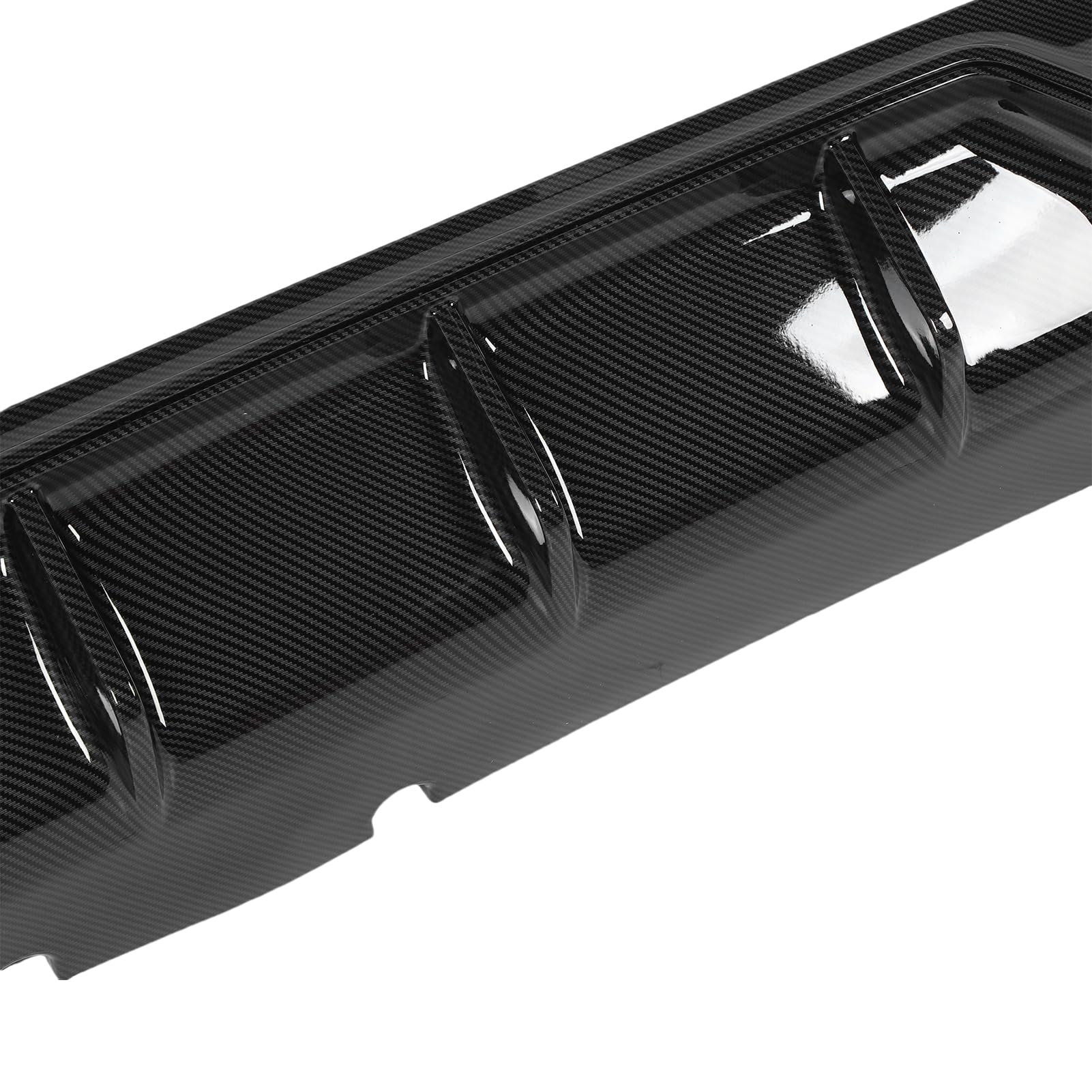 Generic Separador de Labio de Parachoques Trasero para M Competition, Difusor de Parachoques Trasero, Potente Protección Fuerte con Tapa de Gancho de Remolque para Coches (patrón de fibra de carbono)