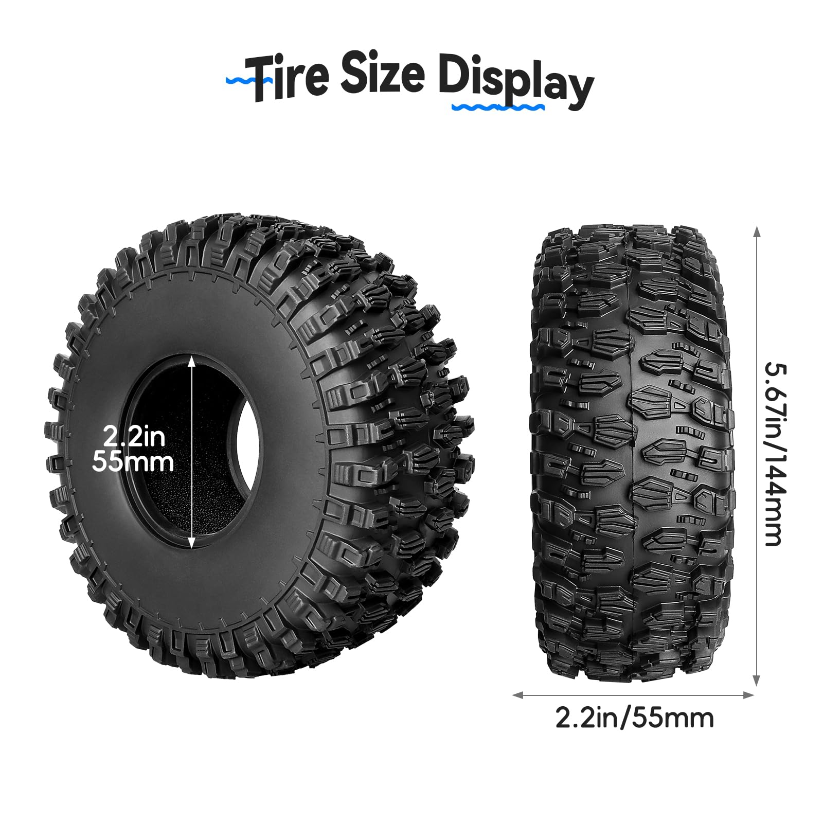 Traxxas 6871R Tires, BF Goodrich Mud, Slash 4x4, 199-Pack