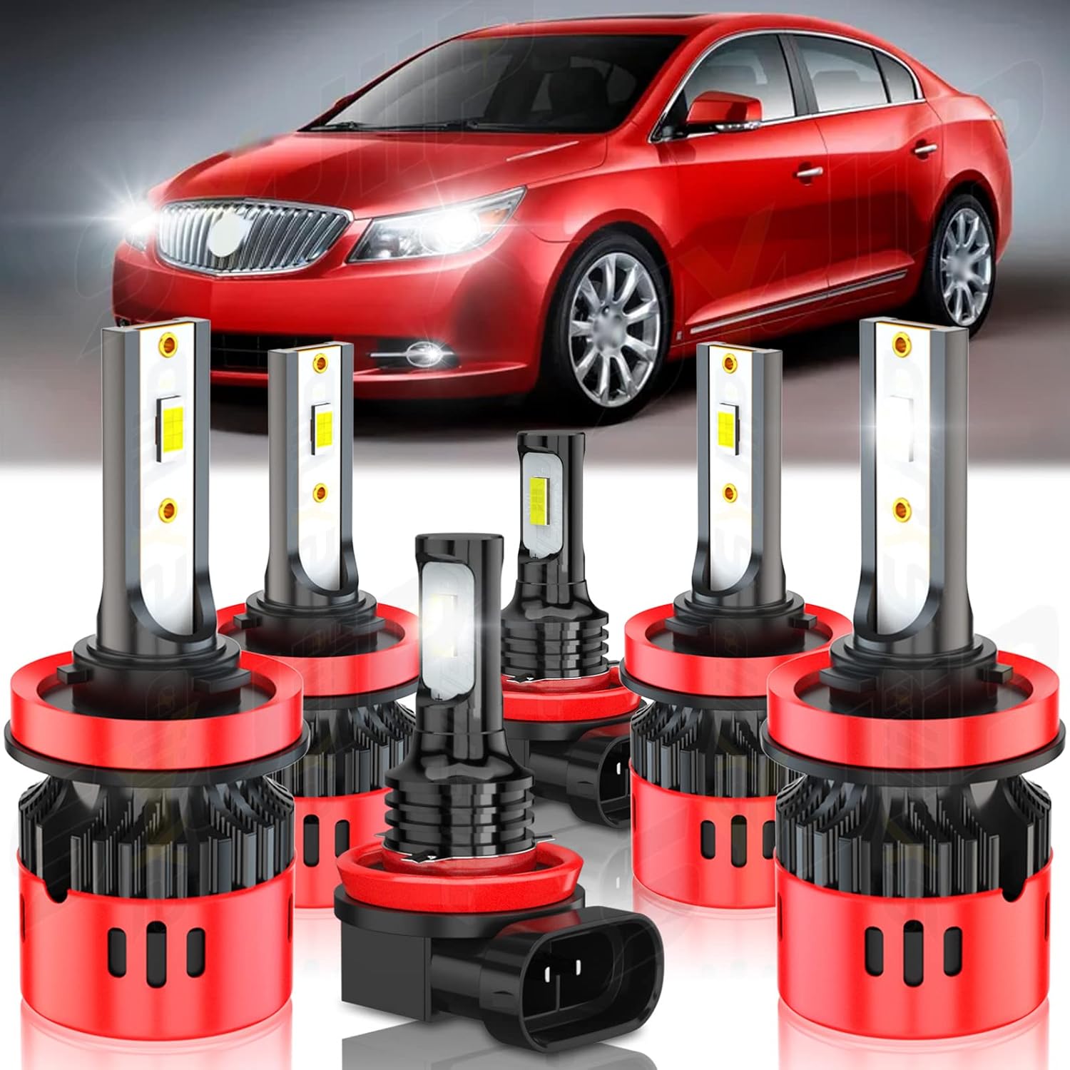 SYJIIP LED Headlight Bulbs Fit for Buick Allure (20052010), H9+H11