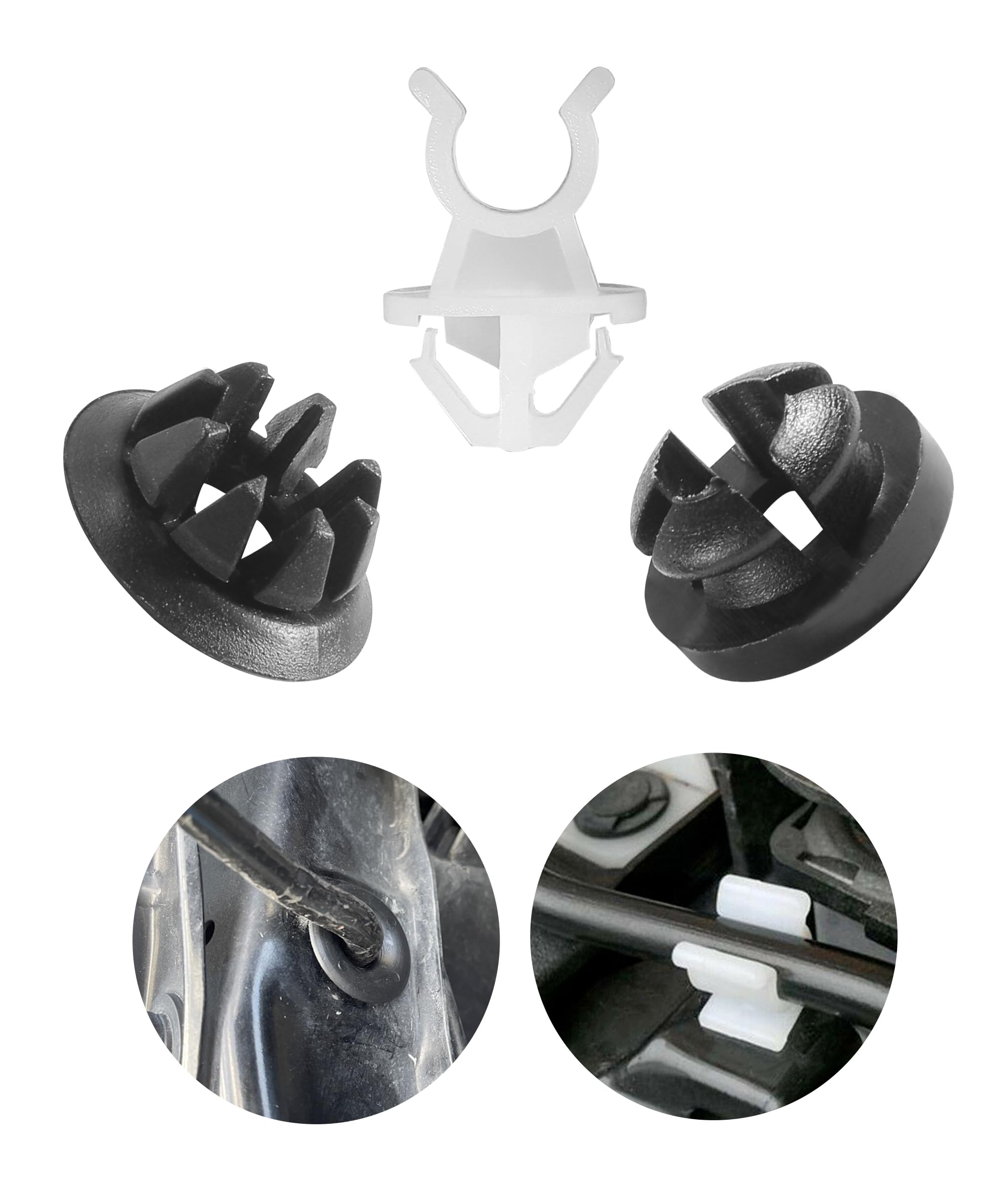 3PCS Automotive Clips Car Clip Automotive Replacement Hood Prop Rod Holder Clips Automotive Body Parts Car Accessories Hood