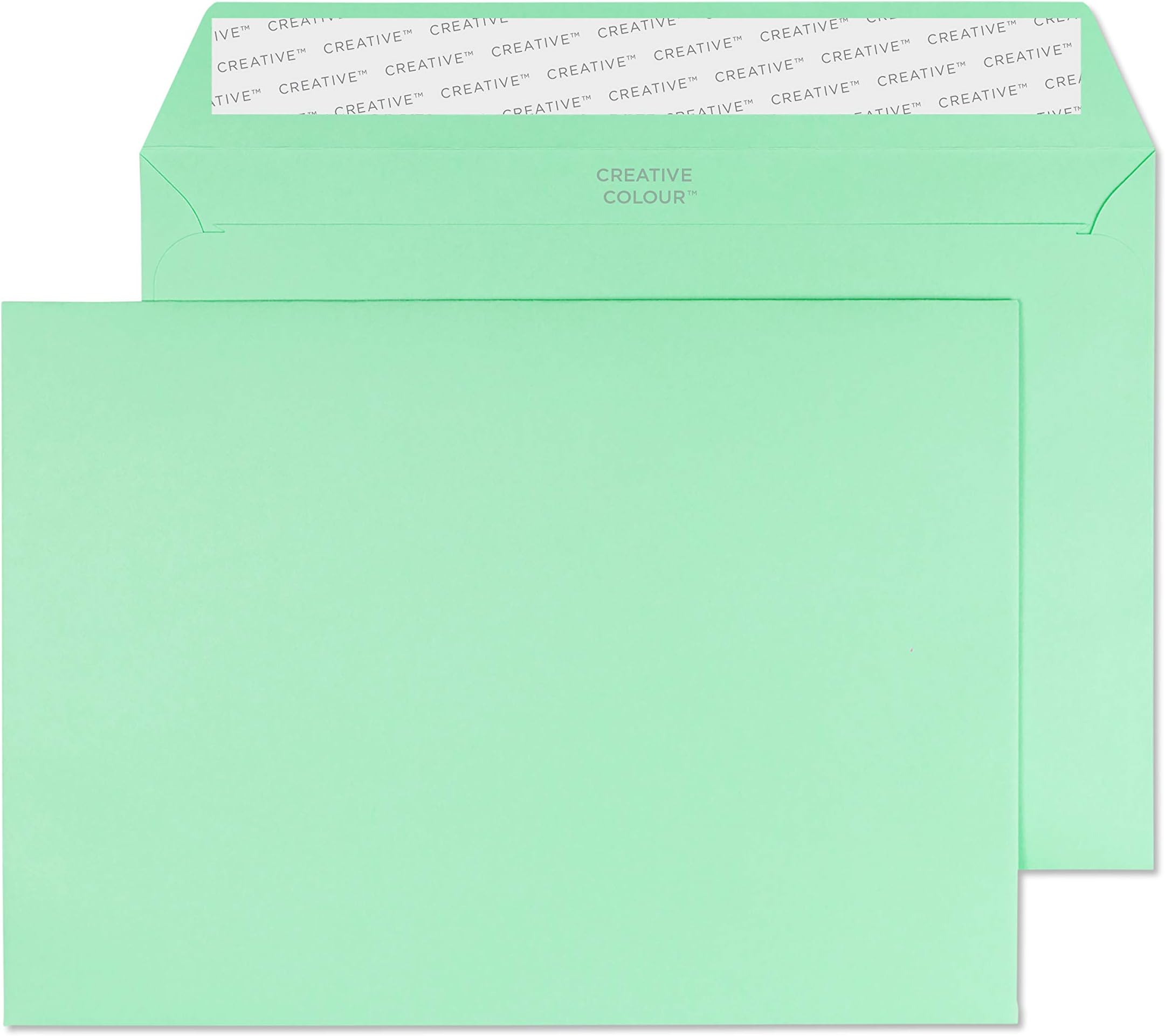 Blake Creative Colour C5 162 x 229 mm 120 gsm Peel & Seal Wallet Envelopes (45317) Spearmint Green - Pack of 25