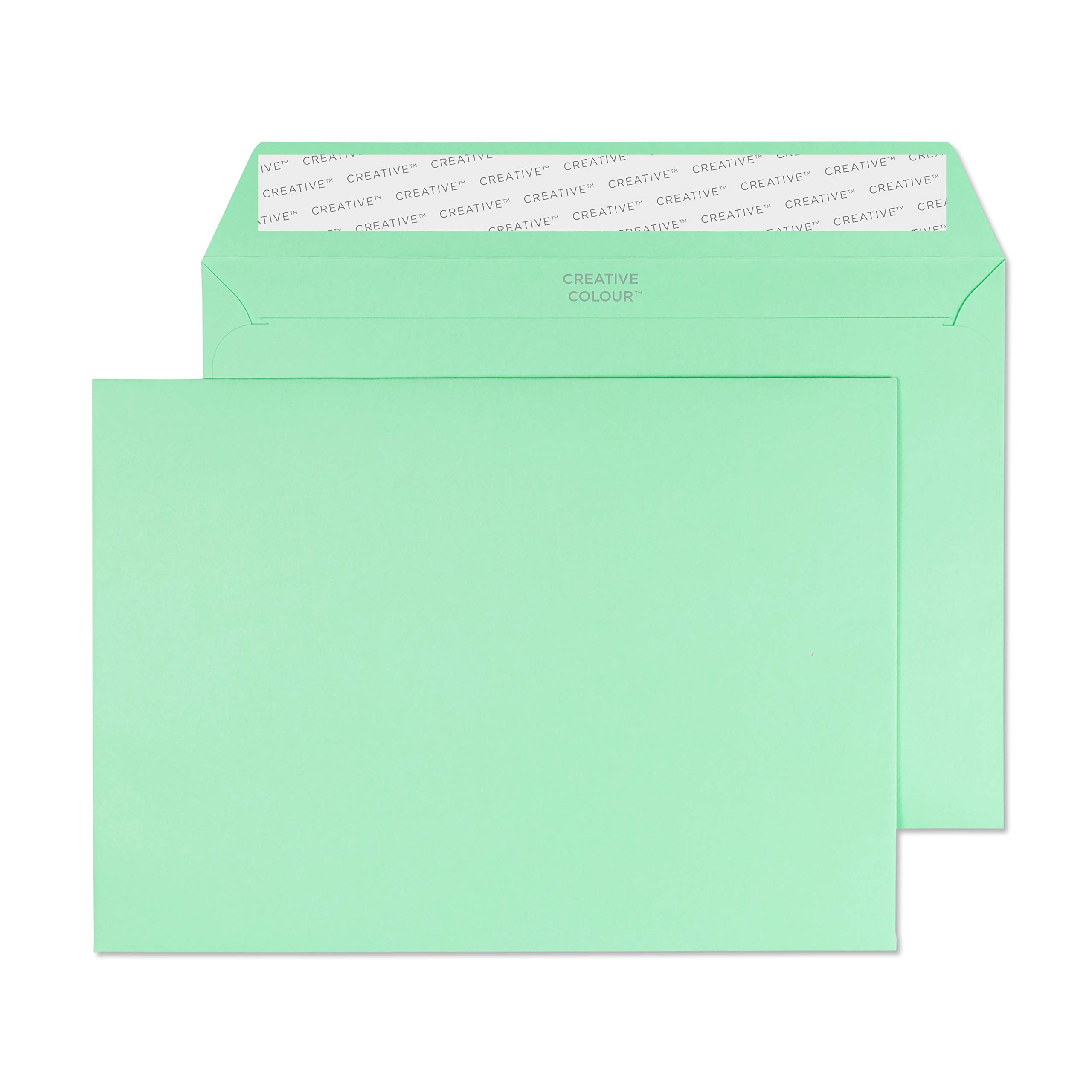 Blake Creative Colour C5 162 x 229 mm 120 gsm Peel & Seal Wallet Envelopes (45317) Spearmint Green - Pack of 25