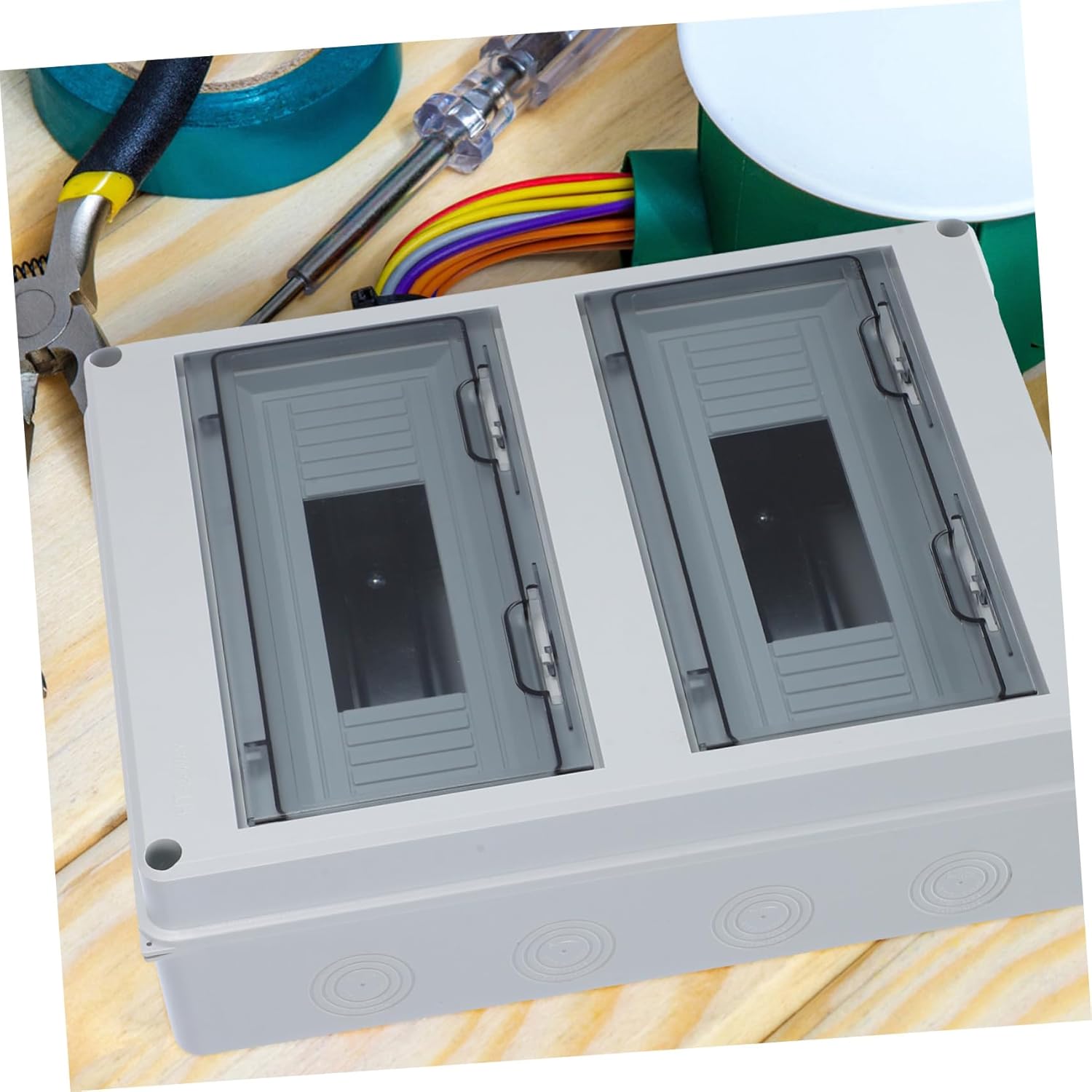 PRETYZOOM Outdoor Electrical Box Covers and Dustproof Distribution Box Easy Install Outdoor Switch Cover