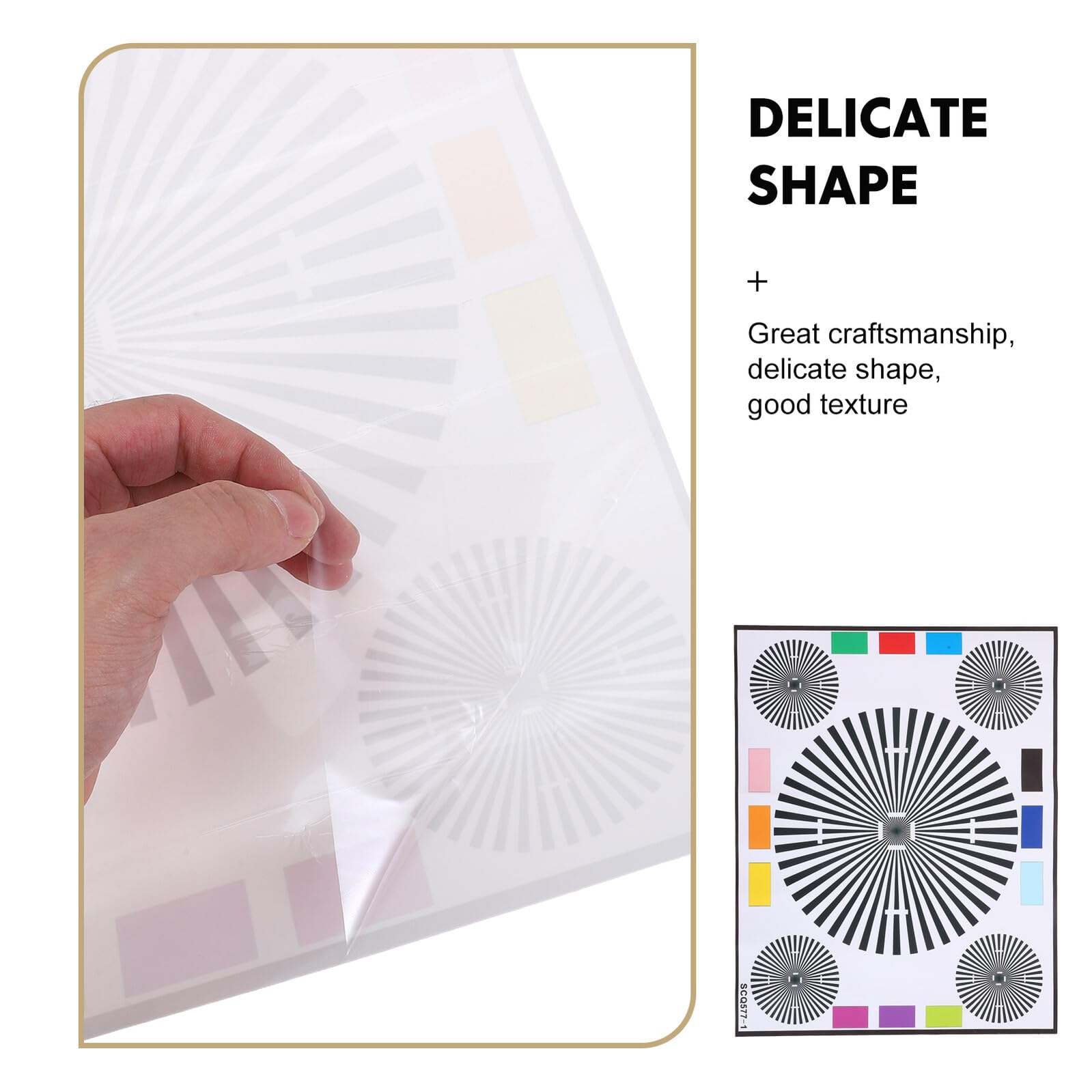 Carte de Test pour Lentilles de Caméra de Sécurité en Papier Résistant la Déformation pour Calibration Rapide et Alignement de Mise au Point en Photographie CCTV