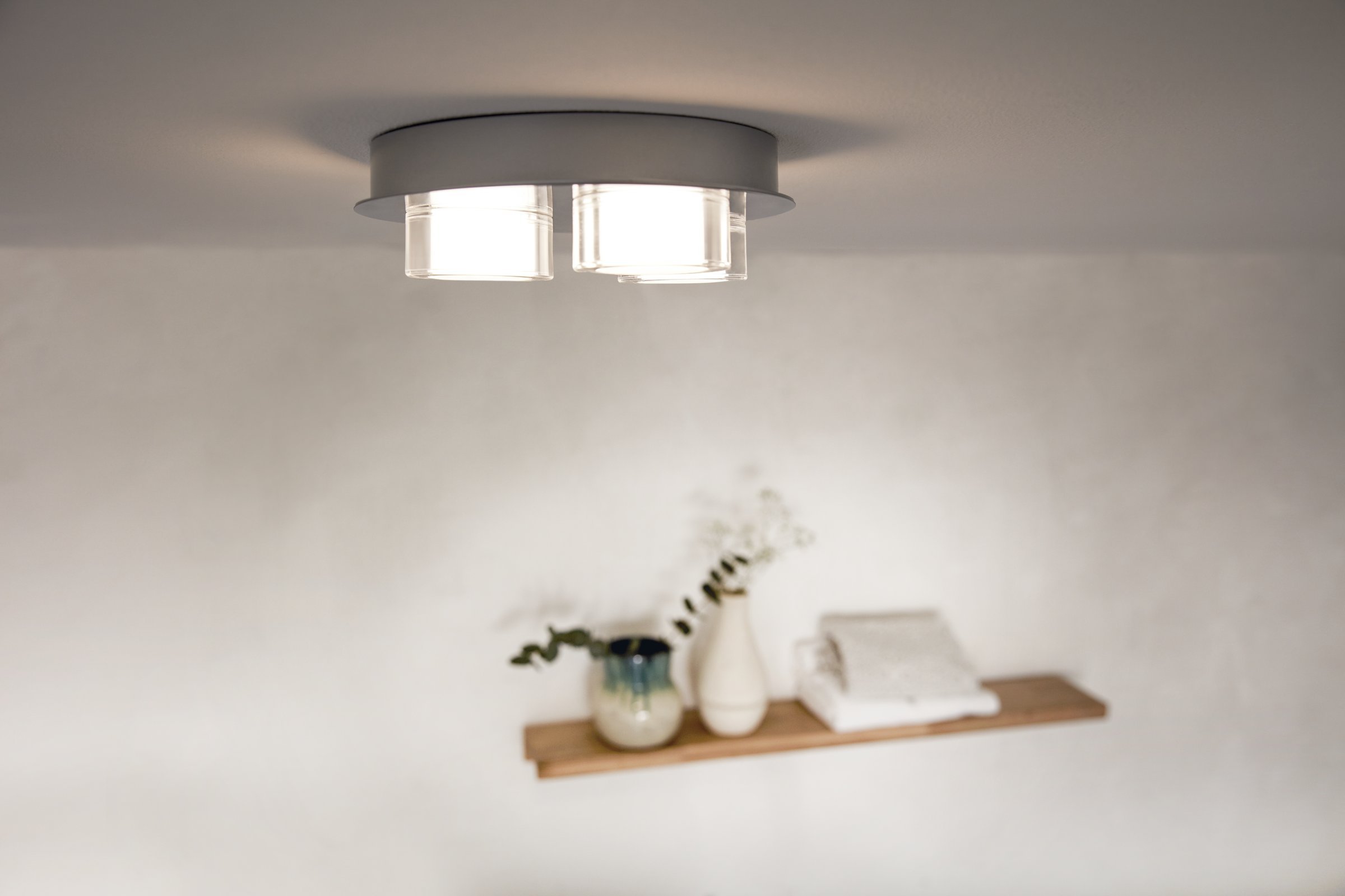 Philips A+, Mybathroom LED Spot Resort 3flg. 3417211P0, 1500lm, Chrom, aluminium, 18 watts, Silber, 21.5 x 21.5 x 6.1 cm