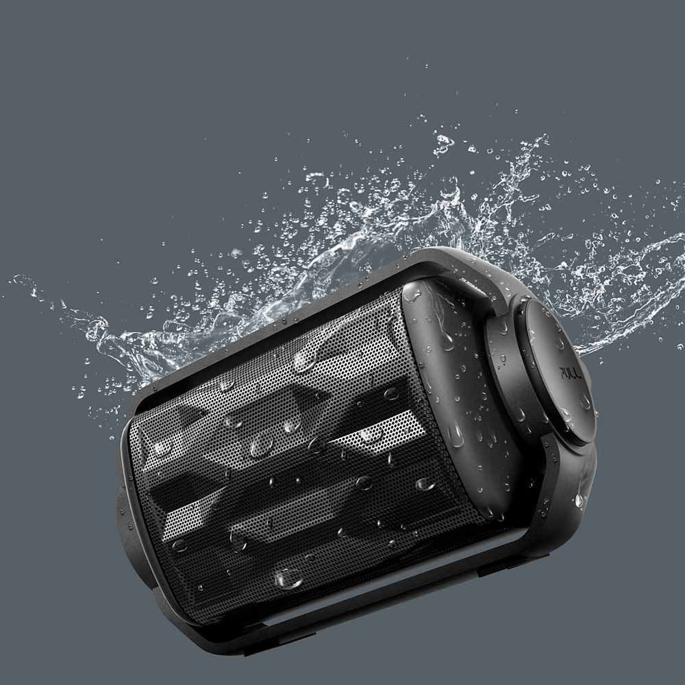 Philips BT2200B/00 - Altavoz portátil con Bluetooth (micrófono, batería recargable, resistente al agua), negro