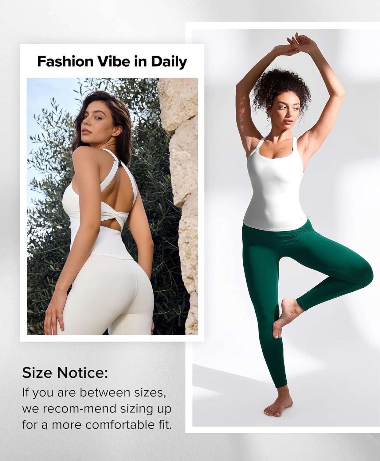 BRXL Women's Soft Halter Top Fitness Yoga Tanks Backless Built in Bra Sleeveless Sports Tank Tops Twist Back Cami - Image 5