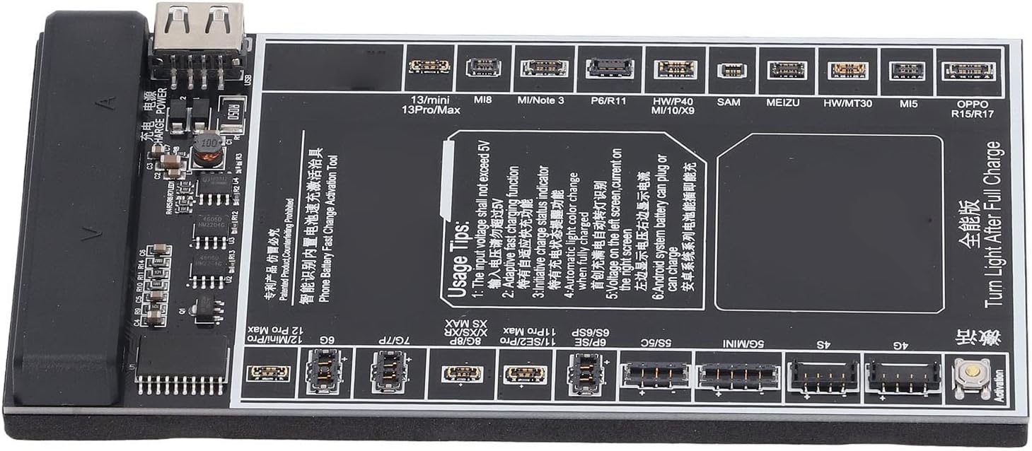 Mobile Phone Battery Tester Battery Activation Board Automatic Identification Voltage Current Display Battery Test Board Battery Charging Activation Board