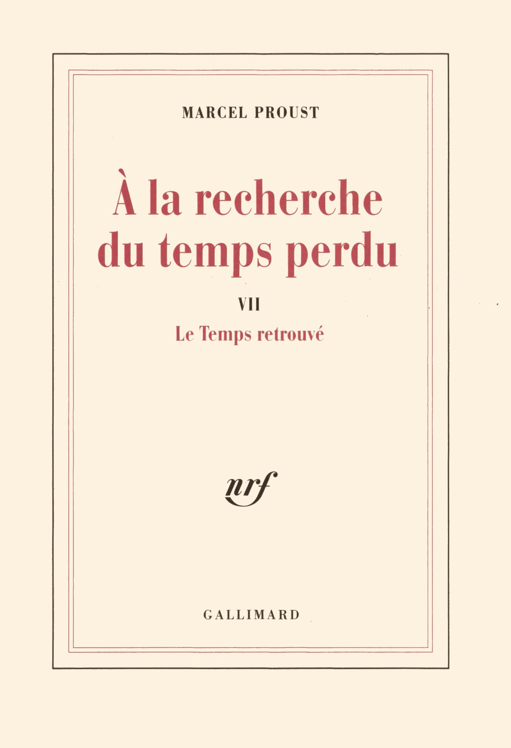 Amazon.fr - A la recherche du temps perdu, tome 7 : Le Temps