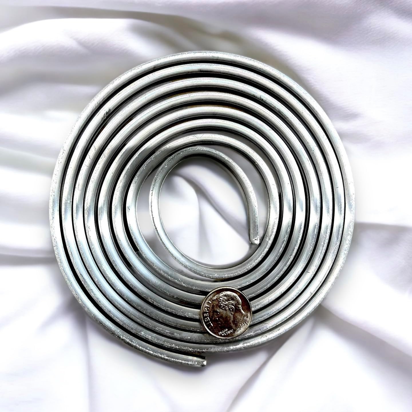 1/8 Round U Lead Came for stained glass supply (1), Silver, RU90- 2