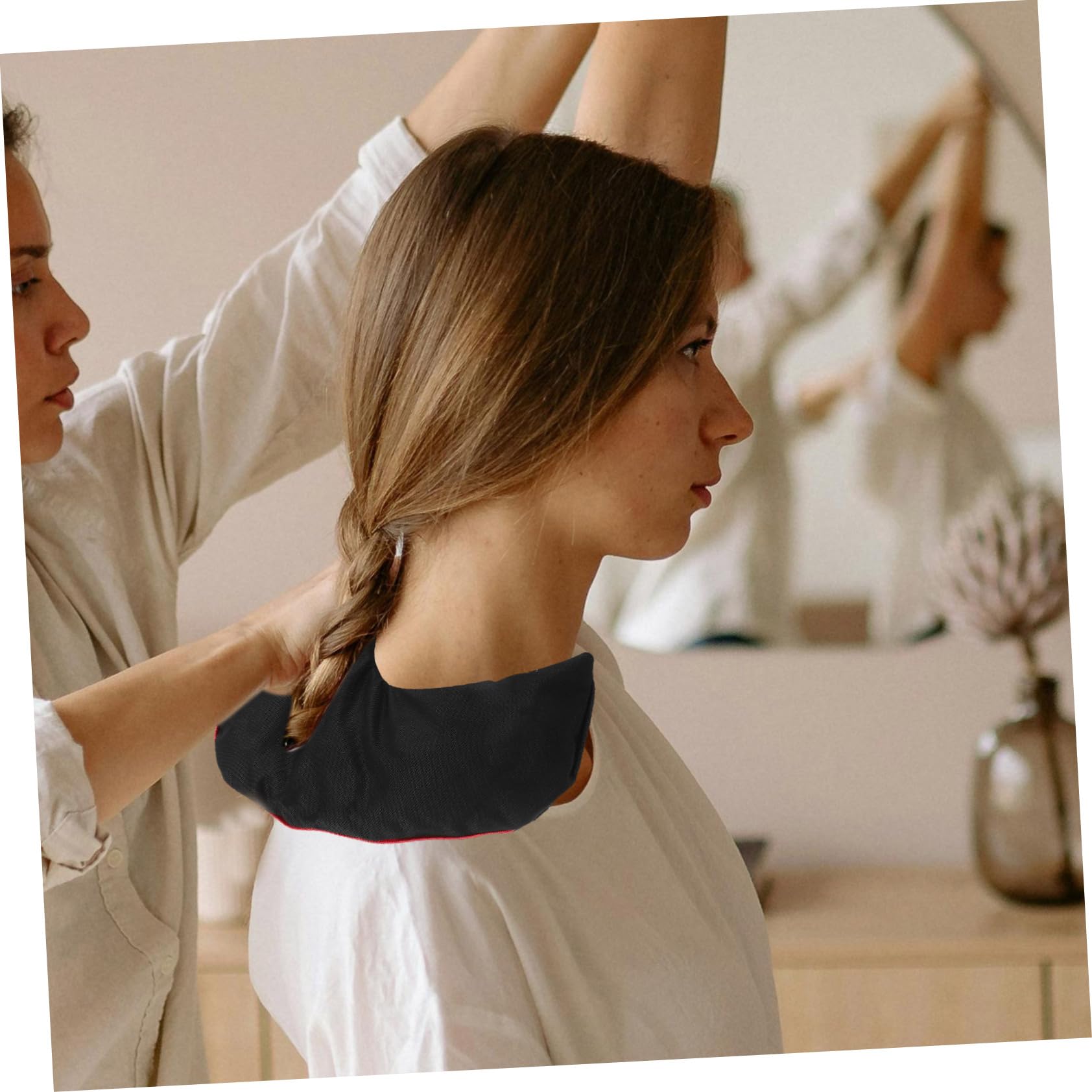 FRCOLOR Cuscino Riscaldante Sale Minerale a Collo e Schiena, Comfort Termico Rilassante, per Uso Quotidiano da Donna