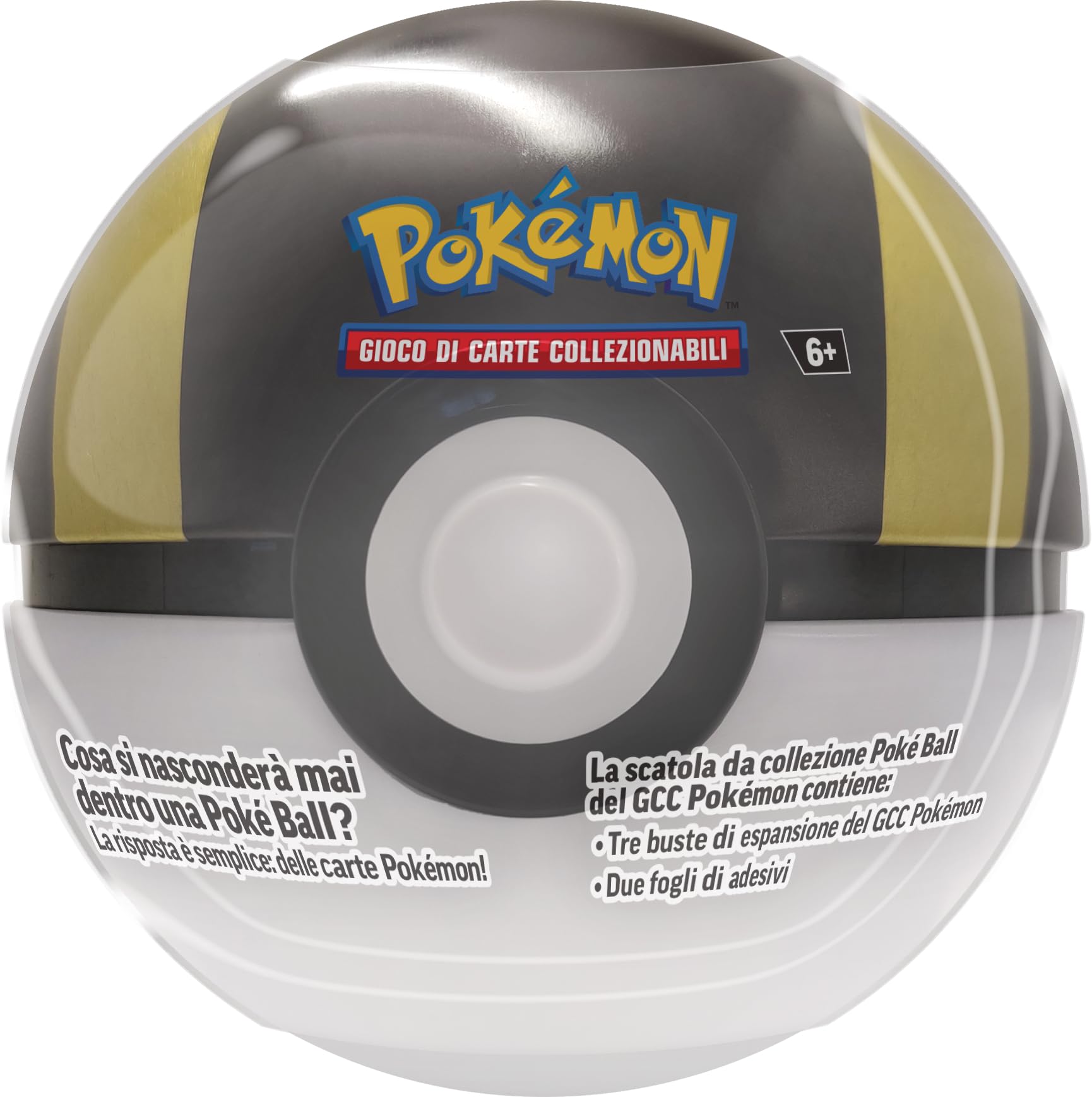 Pokémon: set di scatole da collezione Poké Ball del GCC Pokémon - Poké, Mega e Ultra Ball (nove buste di espansione e sei fogli di adesivi) - Esclusiva Amazon