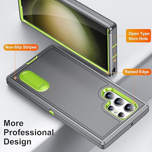 Miniatura 106 de BaHaHoues Funda para Samsung Galaxy S23 Ultra con soporte integrado, a prueba de golpes y caídas de grado militar para Galaxy S23 Ultra 5G