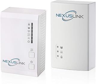 Nexus Link G.hn Powerline Adapter with WiFi N and G.hn Powerline Adapter | 2 Mbps I 2-Unit Kit (GPL-1200WN-KIT)