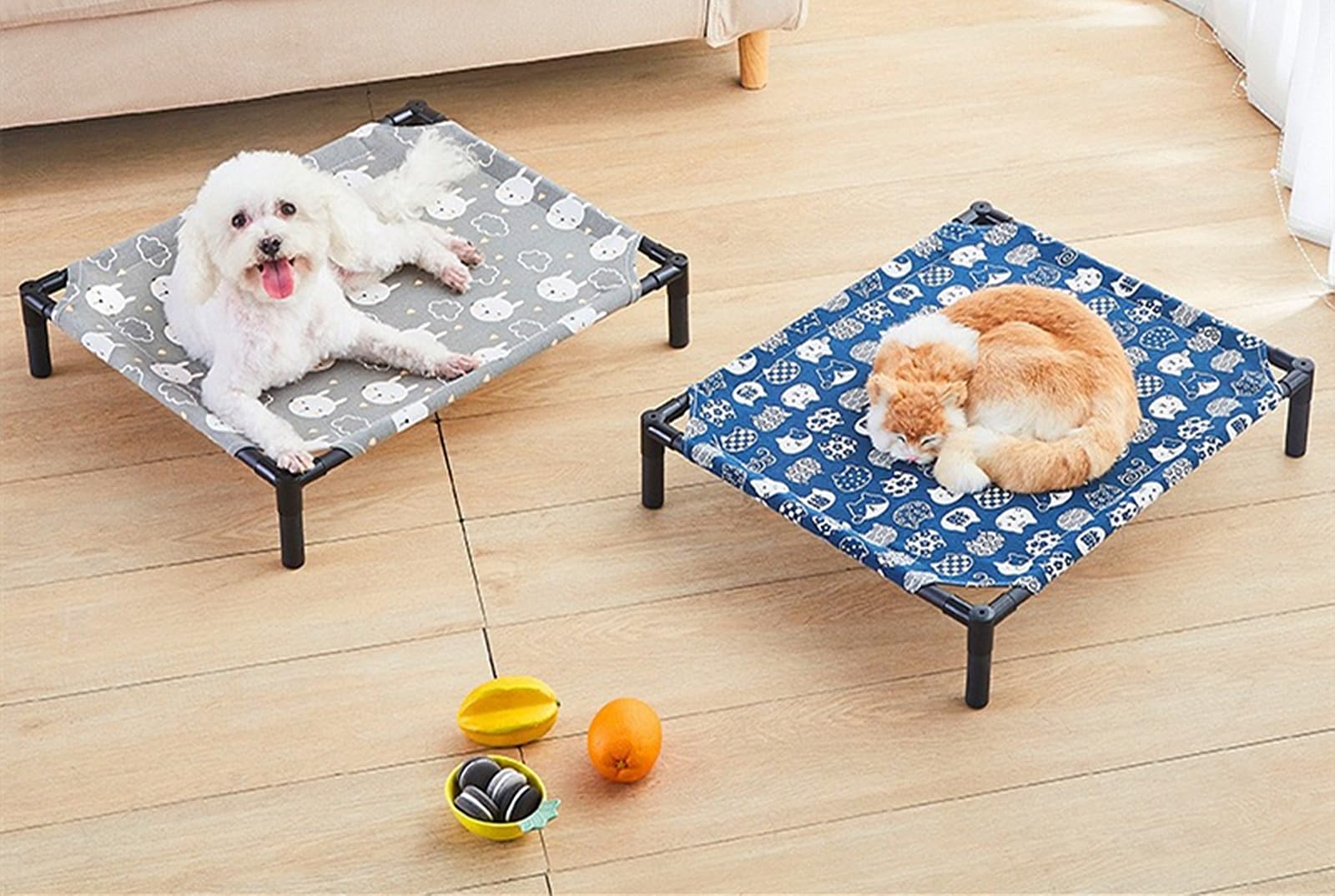 Amazon.co.jp: LiuDeQian ペットベッド メッシュ 夏用 犬用 猫用 脚