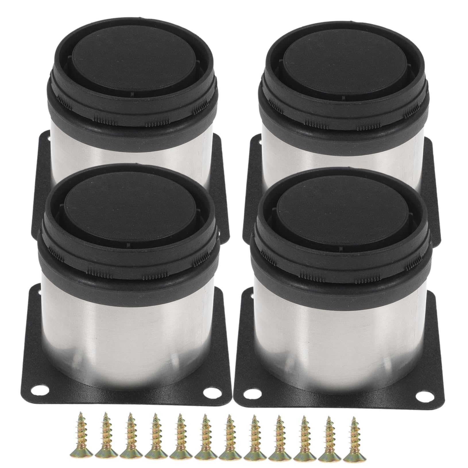 Evite humedad en muebles de hogar usando las patas redondas de acero inoxidable Gatuida
