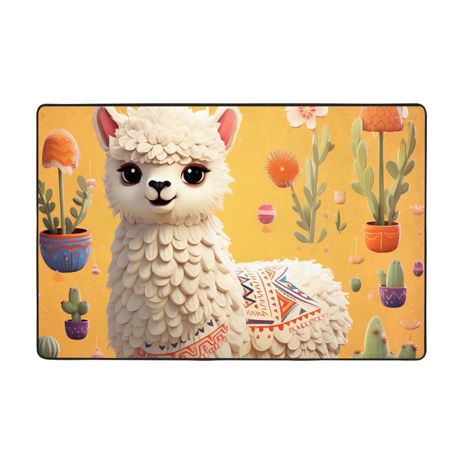 Tapis moderne en peluche douce 183x122cm idéal pour chambre et dortoir
