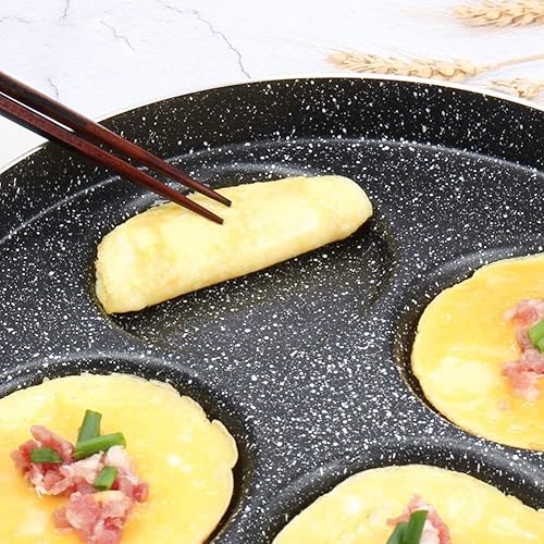 Miniatura 6 de Sartén antiadherente de aluminio para 4 tazas, color negro, 9.4 in