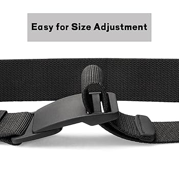maikun Mens Nylon Plastic Buckle Belt, Casual Web Stretchy