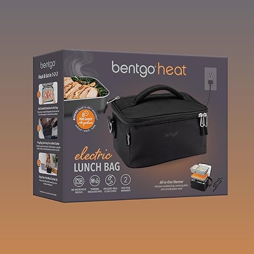 Miniatura 7 de Bentgo Heat - Bolsa de almuerzo eléctrica y calentador de alimentos para recalentar comidas en el automóvil, en el trabajo y más - Calentador de