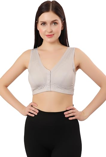 Fabluk Lightly Padded Front Open Maternity/Nursing/Post Surgery Bra | Everyday Comfort | Nylon Spandex Blend | Available i...