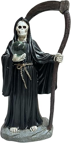 Miniatura 5 de Juego de 5 estatuas de Santa Muerte de 9 pulgadas, estatua de la parca, estatua de la muerte santa