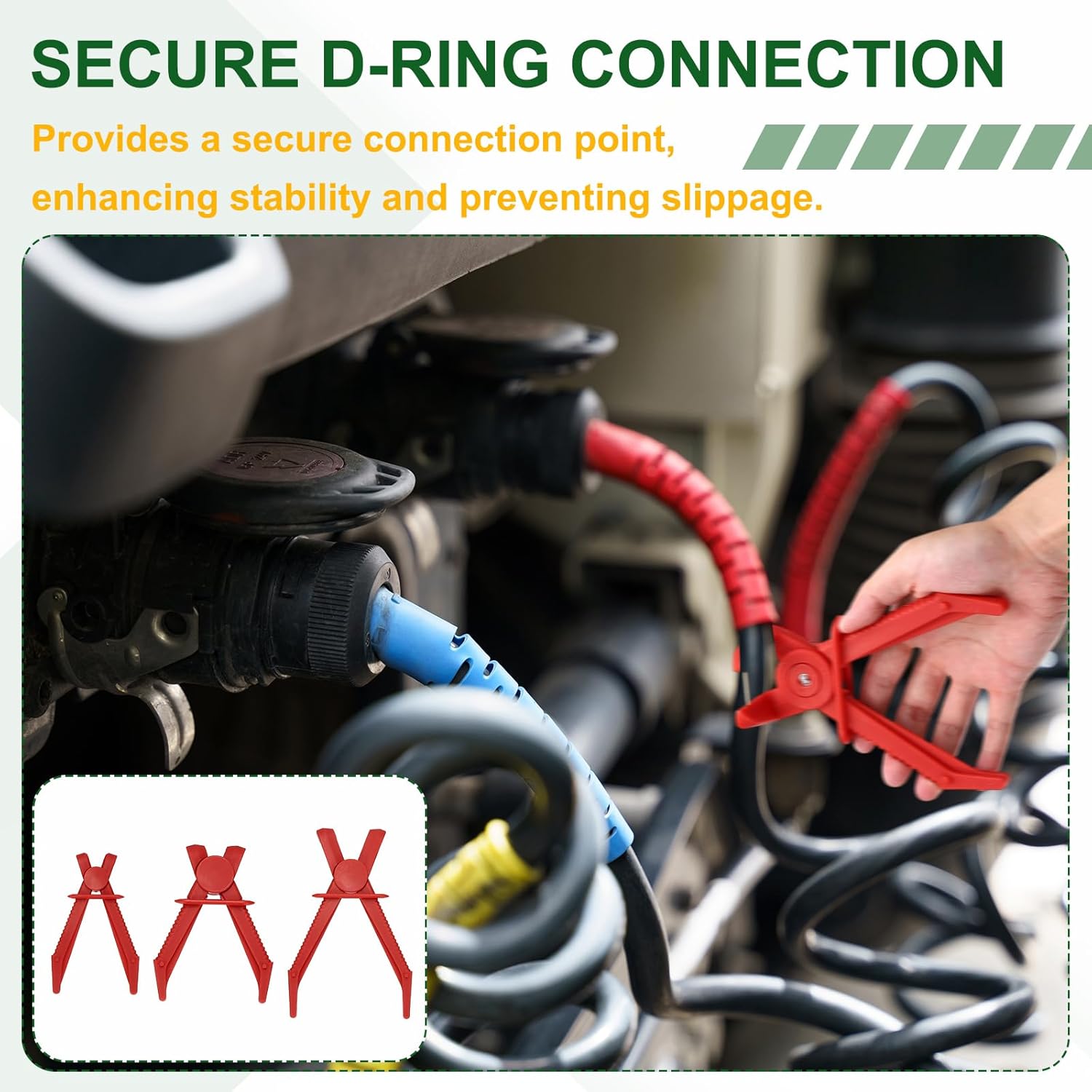 HARFINGTON 3pcs 6/6/9 Inch Hose Pinch Pliers, Plastic Hose Locking Pliers Multi-Functional Nylon Clamp Tools for Repairing Coolant Fuel Systems Automotive Repairs, Red