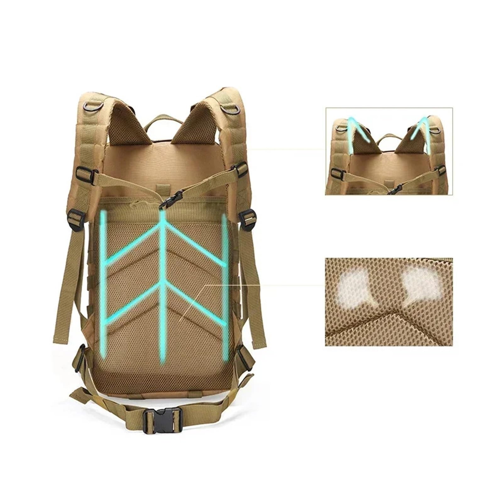 Mochila Táctica, Mochila De Trekking Al Aire Libre 35L