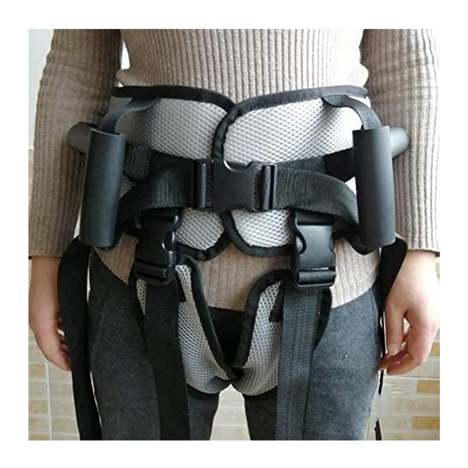 Cinturón Transferencia con Asas Ayuda para Caminar y Estar Pie Cinturón para Caminar Acolchado Ayuda para Caminar y Caminar Tamaño Ajustable para Cuidado Ancianos y Pacientes