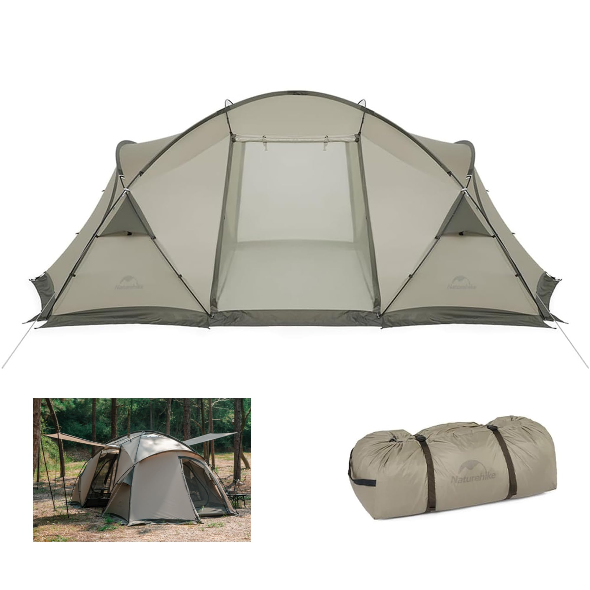 Amazon.co.jp: Naturehike 2-Room Tent with Chimney Hole 7.5㎡/15