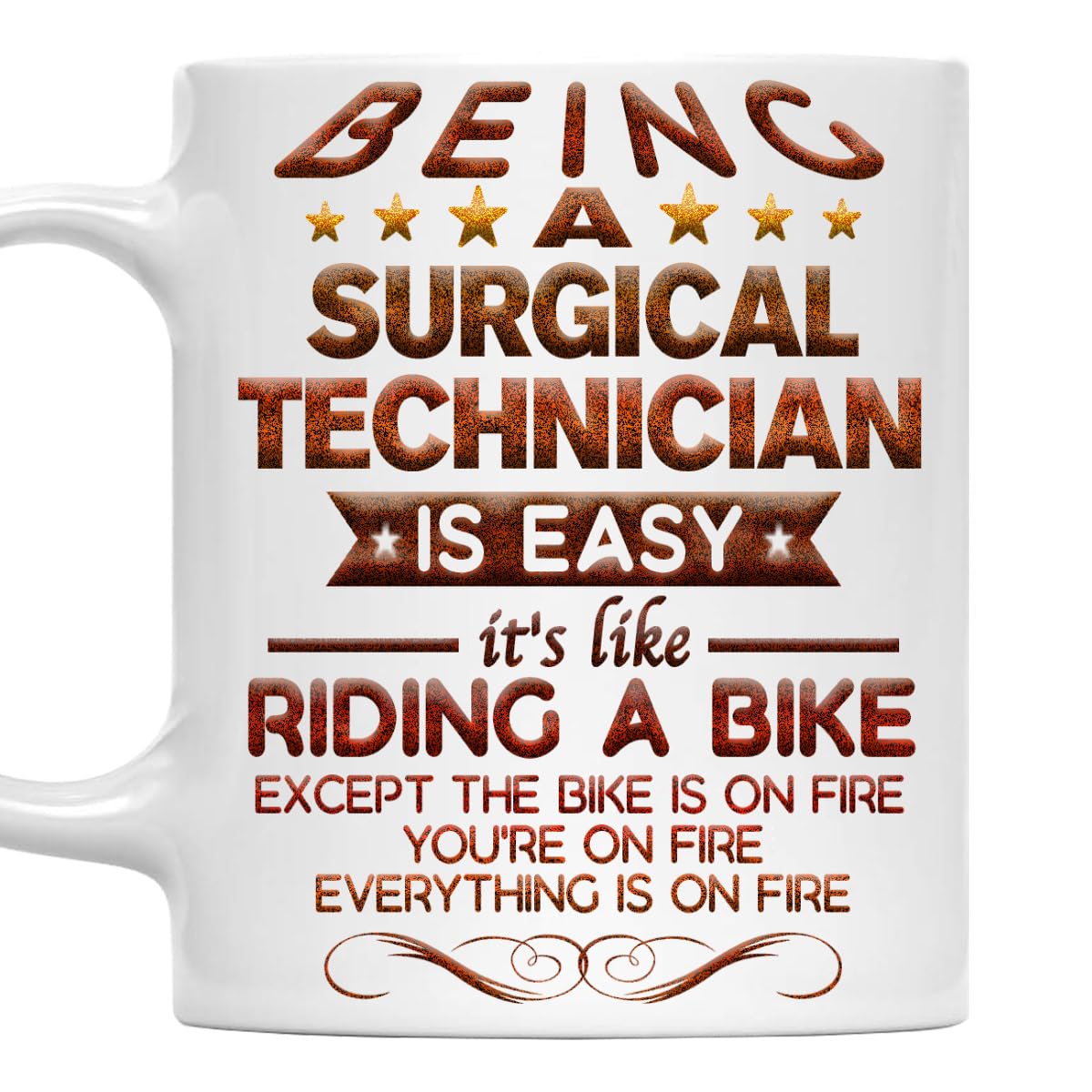 MONIZILUCKY Surgical Technician Mug Being a Surgical Technician Gift 11oz White Ceramic Coffee Mug for Office Work Friends Coworkers Birthday Christmas Retired Retirement Gift for Surgical Technician