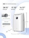 DREO portatif Air Conditionneurs, 12000 BTU ASHRAE (8000 BTU DOE) Intelligent AC Unité pour chambre avec refroidissement sans drainage, APP/Voix/Remote, Ventilateur & Déshumidificateur, debout silencieux AC pour la chambre, AC515S neuf