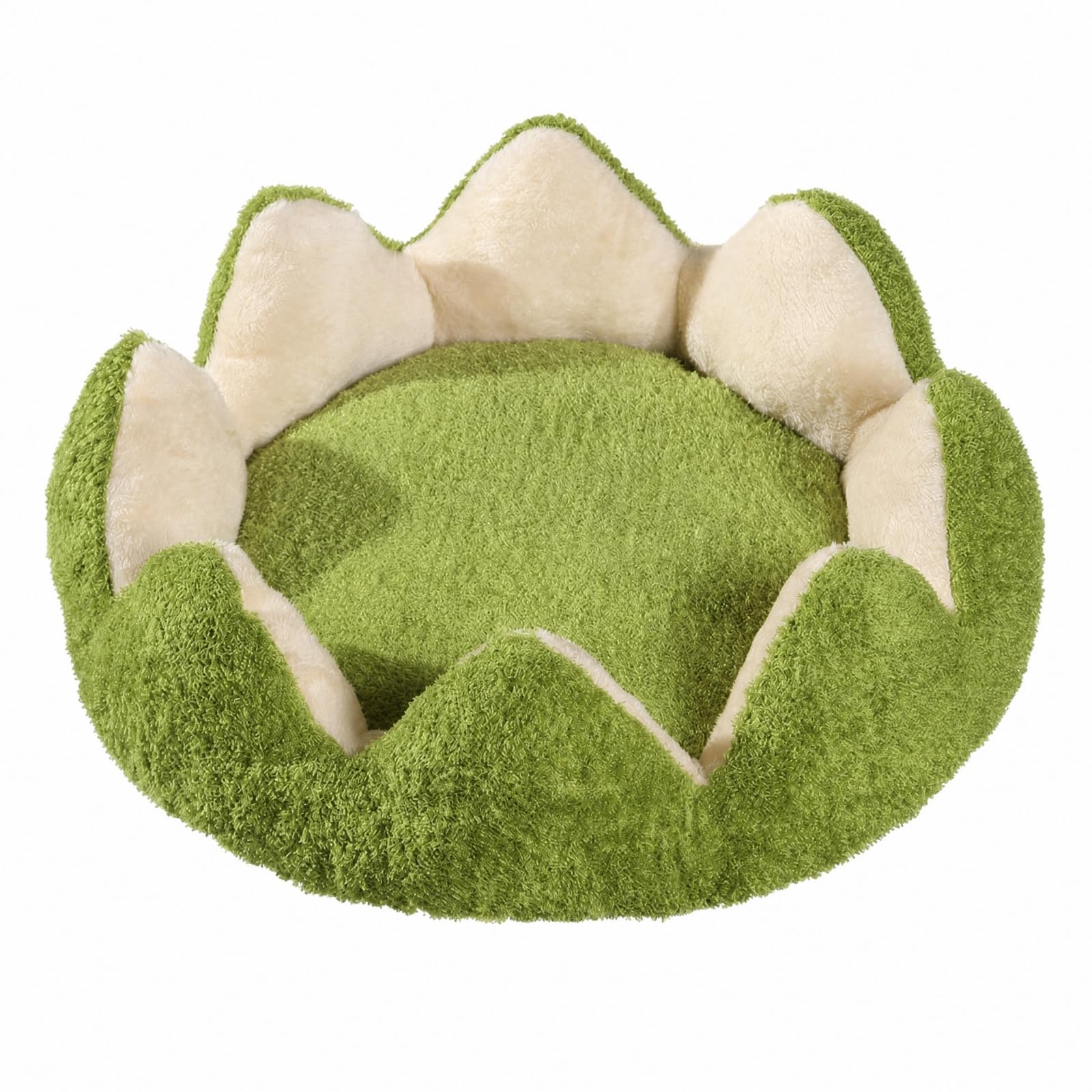 Warm Katzenkörbchen mit erhöhtem Rand | Ganzjährig verwendbar, Katzenbett in Form, kuschelig, Donut-Bett, für Wohnzimmer, Indoor, L