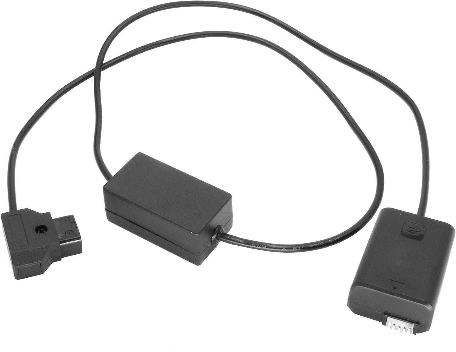 GyroVu High Power (4.5A) D-Tap to Dummy Battery 30" Straight Adaptor Cable Reverse Polarity Protection to Replace Sony NP-FW50 Alpha a7, a7 II, a7R, a7R II, a7S, a7S II Cameras image 2
