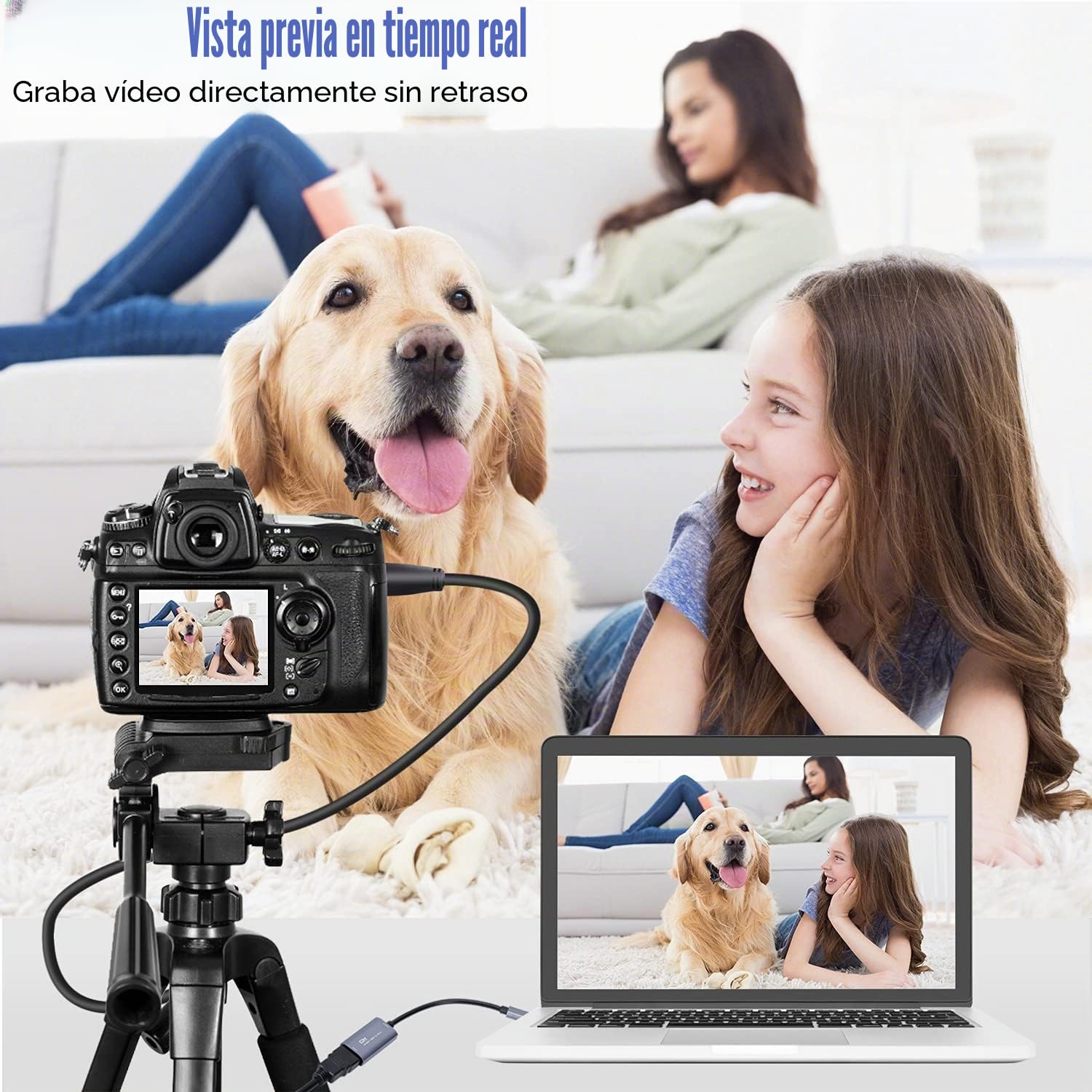 Tarjeta de Captura de Video, USB 3.0 HDMI a USB C, Tarjeta de Captura de Audio, Captura 4K 1080P 60FPS con Dispositivos adaptadores Tipo C para Juegos, transmisión en Vivo, grabadora de Video,