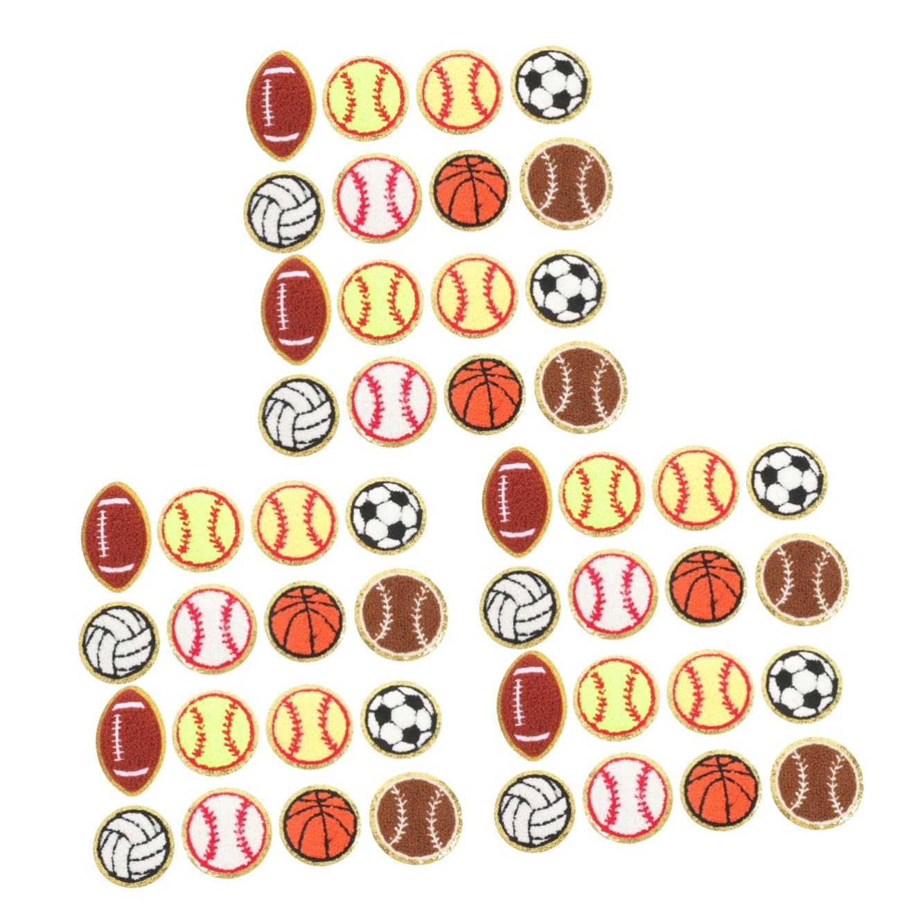 NUOBESTY 48pezzi Toppe Decorative Patches Termoadesive Per Abbigliamento Riparazione e Decorazione Borse e Scarpe