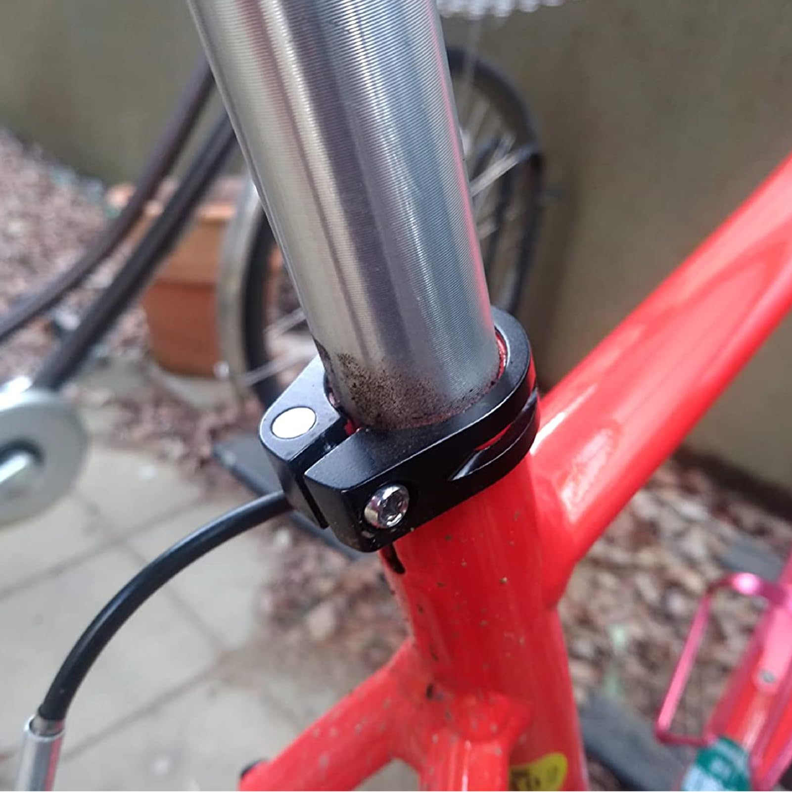 Azarxis Abrazadera para Tija de Sillín con Liberación Rápida 34,9 mm para Bicicleta MTB Carretera