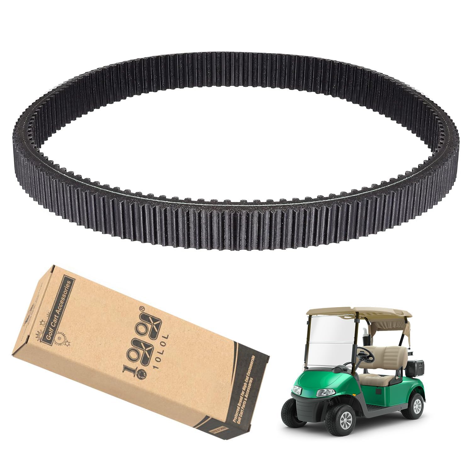 Photo 1 of 10L0L Drive Belt for EZGO RXV 2011-Up Gas Golf Cart with 13HP Kawasaki Engine & Team Clutch, OEM Replacement 618630, Durable Golf Cart Drive Belt Replacement for RXV/TXT/Terrain/ST/Cushman