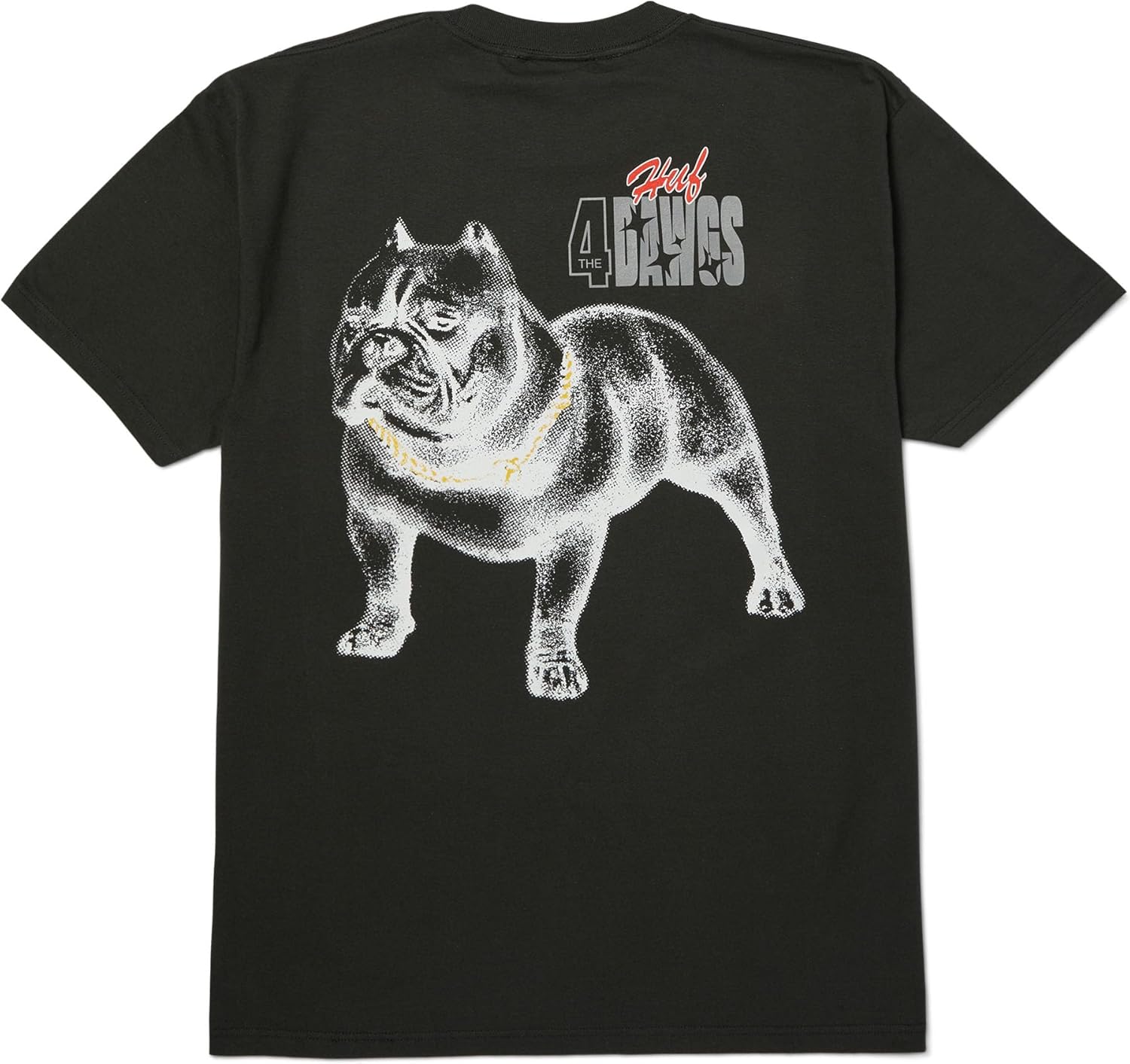 HUF 4 The Dawgs Short Sleeve Tee | Mens T-Shirt, Streetwear, Oversized, Graphic Tee - Image 2